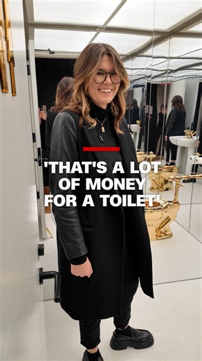 Six years ago, the art world was shocked when thieves with sledgehammers stole a golden toilet by the artist Maurizio Cattelan. Now, it's back — kind of. CNN's Jacqui Palumbo went to see the artwork before it goes on sale at Sotheby's in New York. | CNN