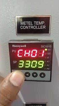 Honeywell DC 1010 temperature controller / dc1010 temperature setting