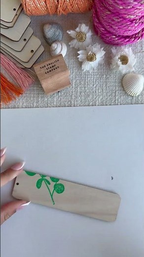 DIY Hand-Stamped Wooden Bookmarks | The English Stamp Co 📚✨
