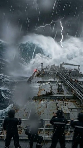 SURVIVING A 100-FOOT ROGUE WAVE! Massive Tanker Hit by Apocalyptic Storm