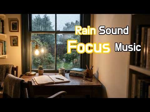 Rain Sound Focus Music | Music to Focus While Listening to Rain