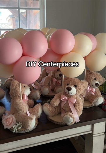 DIY Teddy Bear Centerpieces for Baby Showers