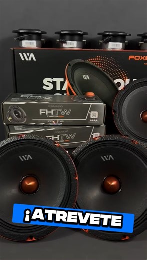 Sonido completo en un solo paquete. 😎🔥 4 medios FH84BM y 2 tweeters FH listos para darle potencia y claridad a tu carro. | Sound Solution