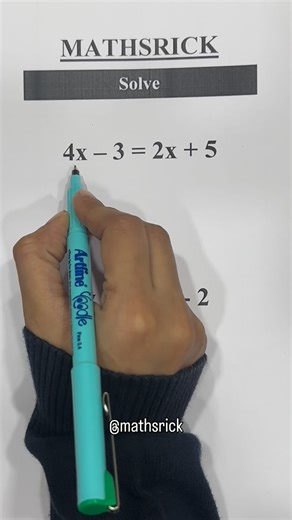 Mathsrick on Instagram: "Find the value of x📚✅ [mathsrick, maths , maths content, reels, adsonreels ]"