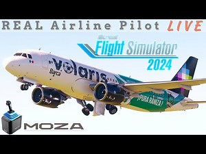 FlyByWire A320 Neo in MSFS 2024! | Real Airbus captain | Moza AB9 Base #msfs2024 #fbw #airbus #moza