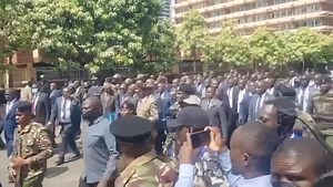 118K views · 821 reactions | Treasury Cabinet Secretary John Mbadi made headlines today with an unexpected yet symbolic gesture, choosing to walk to Parliament accompanied by Wananchi tukufu to present the 2025/26 national budget. His decision, widely interpreted as a statement of fiscal discipline and austerity, was met with admiration from the public and observers alike. Broad-based government is overworking. | Jarunda Jaluth Mambobiad | Facebook