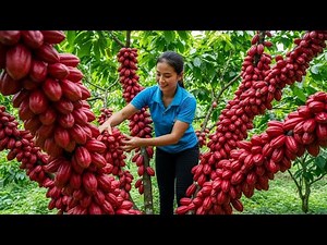 How Cocoa Fruit Is Harvested & Processed | Chocolate Factory Documentary