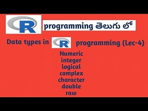 Data types in R programming