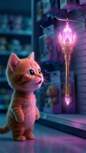 Cat finds magic staff and goes CRAZY 😸✨#animation #magic #shorts #cat