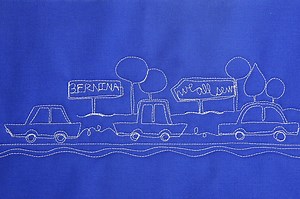 8K views · 143 reactions | Jump in your jalopy and let’s go for a ride! The car motif is a great pattern to add to any quilt border. Once you learn the basic formula for the car, it’s easy to create race cars, jeeps, coupes or your favorite ride! Visit the WeAllSew and enter for a chance to win Lori's latest Free-motion Quilting book! https://weallsew.com/how-to-free-motion-quilt-a-car-motif/ #freemotionquilting #quiltingtutorial #madetocreate | BERNINA USA | Facebook