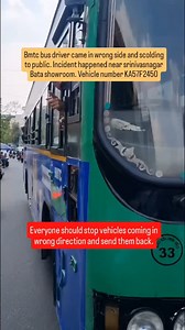 181K views · 7.5K reactions | Bmtc bus driver came in wrong side and...