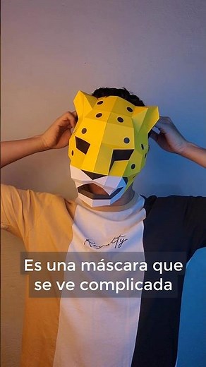 Cheetah Mask 🐆 #animals #costume #papercraft