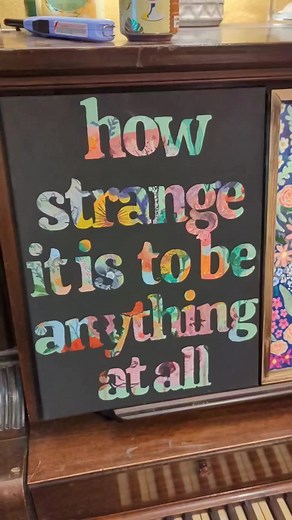 When your favorite song becomes your favorite quote, your favorite painting, AND THEN becomes your new favorite sticker. 🌅🌻 📸 Thank you The Clay and Flower for letting us share your #StickerStory! We are obsessed with this sticker just as much as you are obsessed with "In the Aeroplane Over the Sea." | StickerGiant