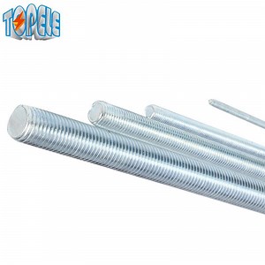 [Hot Item] DIN975 Fasteners Black Threaded Rod M20 Bar Hot DIP Galvanized Full Thread Stud Bolt Threaded Rod