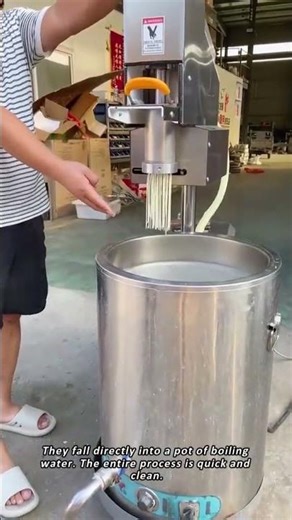 How Fresh Noodles Are Made in Seconds