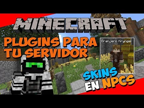 PLUGINS para tu SERVIDOR de Minecraft - Como poner Skins en NPCs (CITIZENS)