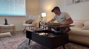 Coffee Table, Lift Top Coffee Tables for Living Room, Small Modern Wooden Center Tables with Storage Shelf and Hidden Compartment