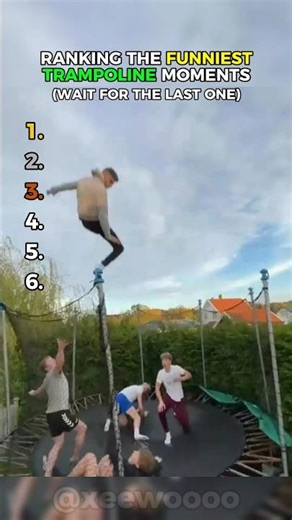 Ranking the FUNNIEST TRAMPOLINE MOMENTS🦘 #ranking #shorts #funnyvideo