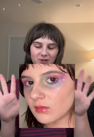 Rainbow fairy whimsical makeup tutorial!!! #whimsical #fyp #fairycore #sofianicolemakeup #editorialmakeup magical, cutesy, whimsy, otherworldly, ethereal, cute