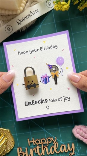 Subscribe for more easy and cute birthday card idea🫶🏻🥳 #diy #birthday #giftideas
