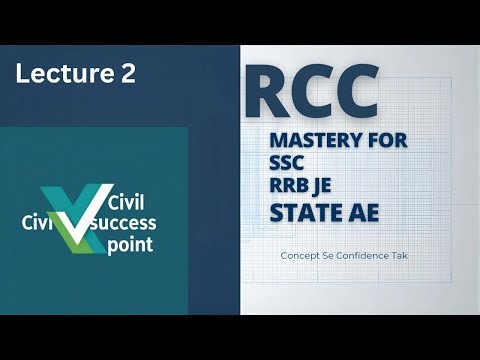 RCC 2 | Reinforced Cement Concrete Full Concept | Civil Engineering SSC JE 2025 | RRB JE | JE Exams
