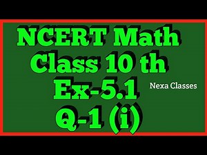 Class 10th Ex-5.1 Q-1(i) NCERT Math | Chapter 5 | Arithmetic Progression ||