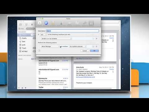 Automatic reply or forward messages in Mac® OS X™ Mail app