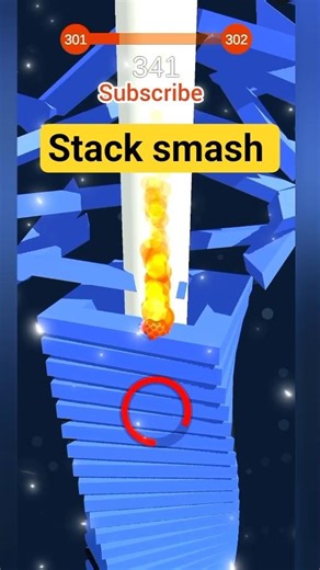 STACK SMASH gameplay, #stacksmash #stackball #shortsvideo
