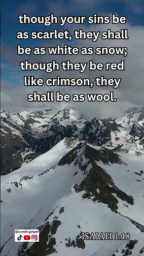 The Blood of Jesus Makes Us White as Snow | Isaiah 1:18 | Inspiring Scripture | Sermon Quote