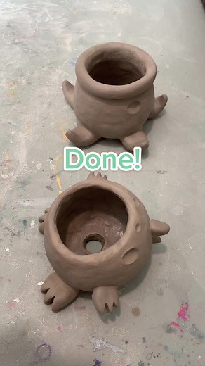 Handmade Ceramic Animal Planters | Pinch Pot Technique