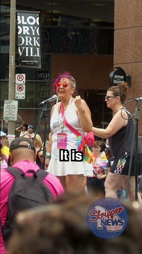 Stripper News at Dyke March — Pride Is Political #DykeMarch #Pride #LGBTQ #PrideMonth #strippernews