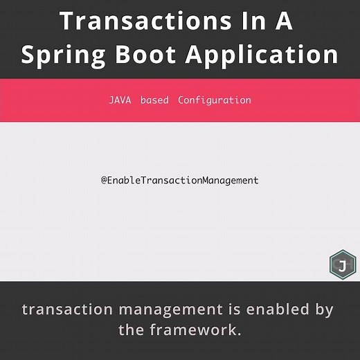 How to enable Spring Transaction management in a Spring Boot Application