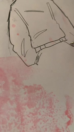 It’s so hard to draw and record with shaky hands #fyp #art #drawing #sketching #doodle #drawingtutorial #clothes #sketch