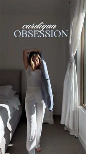 Winter fashion staple, chunky knit cardigan with bell sleeves and gorg gold buttons