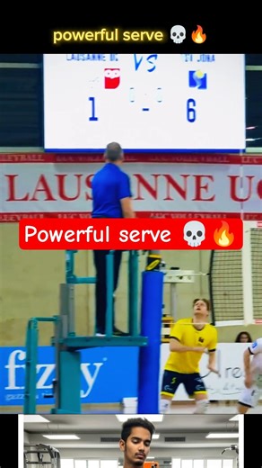 powerful serve 💀🔥#nobatidao