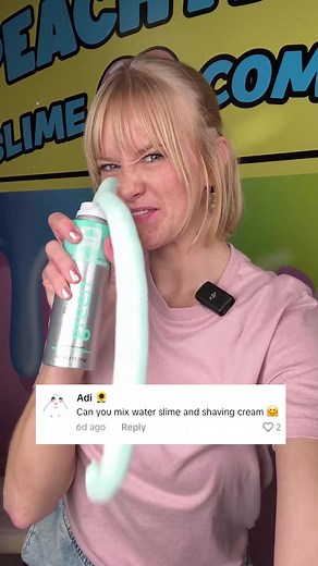 DIY Water and Shaving Cream Slime Experiment