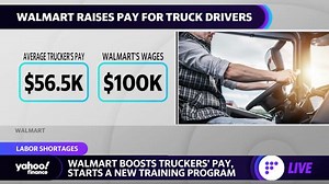 Walmart raises pay for truck drivers to as much as $110,000