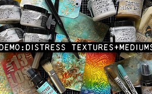 【周六教程】打底石膏、塑型膏、裂纹膏等 | demo: distress textures   mediums