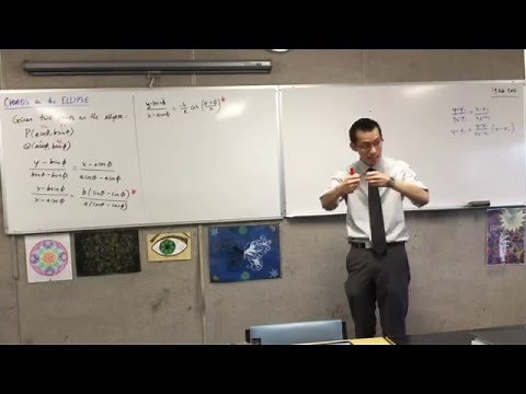 Chords on the Ellipse (1 of 3: Finding the Parametric Form of the Equation of the Chord)