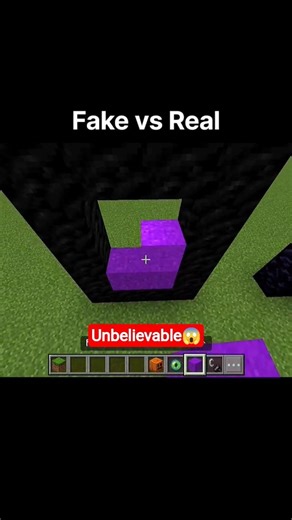 minecraft fake vs Real😱#minecraft #viral #shorts #gaming