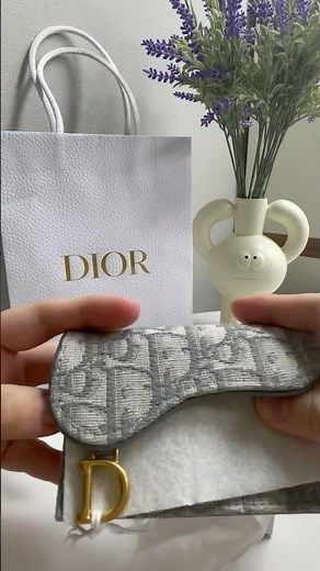 💎 DIOR 디올 오블리크 새들 블룸 카드 지갑 언박싱