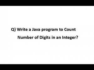 Write a Java program to Count Number of Digits in an Integer | #Latest #update 2024#Real_Time