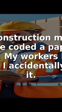 I'm a construction manager who vibe coded a paperwork tracker. My workers loved it — until I acciden