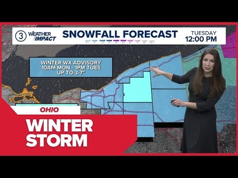 Really strong arctic front about to hit Ohio | SNOW TIMELINE & MAPS