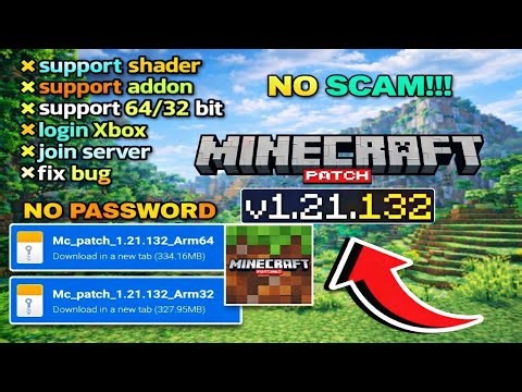Minecraft Patch 1.21.132+ ✅🔥 | New Version Overview | Mediafire