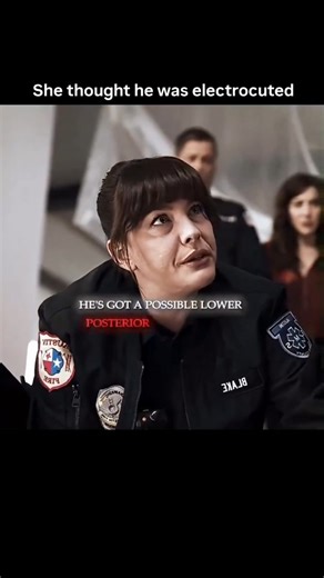 sci || tech || games on Instagram: "The video clip is a comedic scene from a movie (likely a comedy or action-comedy, possibly The Other Guys or a similar buddy-cop film with Will Ferrell-style humor). A man is convulsing and shaking violently while gripping a large electrical wire or power line, appearing to be electrocuted—his body jerking uncontrollably with sparks or dramatic effects. A woman (panicking in the moment) rushes over thinking he's being shocked to death. Instead of safely using 