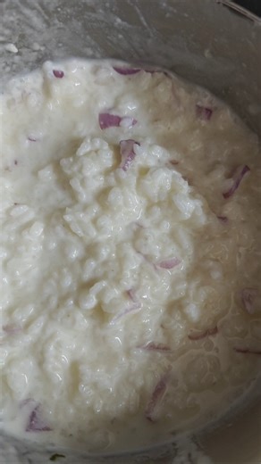 பழைய சாதம். புதினா, கருவேப்பில்லை துவையல்! 😋🤤