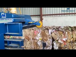 Automatic Waste Paper Baler, Cardboard/OCC/Carton Box Bundling Machine - Horizontal Baler