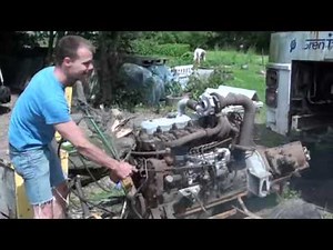 Volvo bus diesel engine TD70 1968 turbo B57