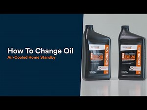 How to Change Oil – Air-Cooled Home Standby Generator